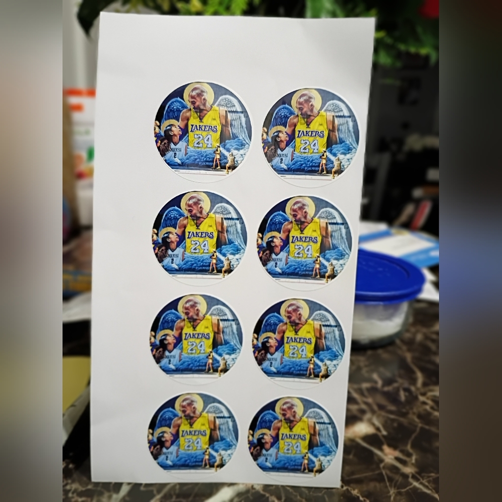 Kobe & Gigi Stickers For Mail or Computers Etc.